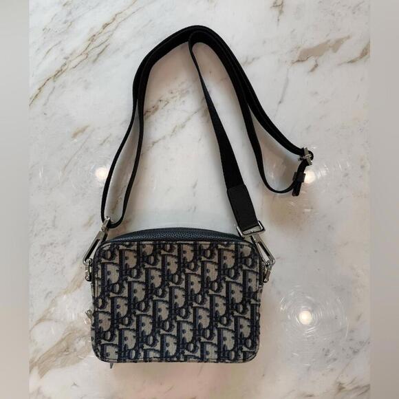 Dior Black and Gray Monogram Shoulder Bag - Picture 3 of 5